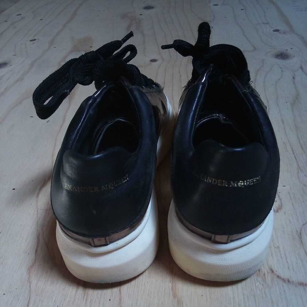 Alexander McQueen Metallic Low Rise Sneakers Shoes Women - Picture 7 of 9